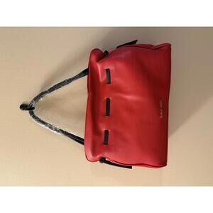 Badgley Mischka Red Leather Handbag NWT